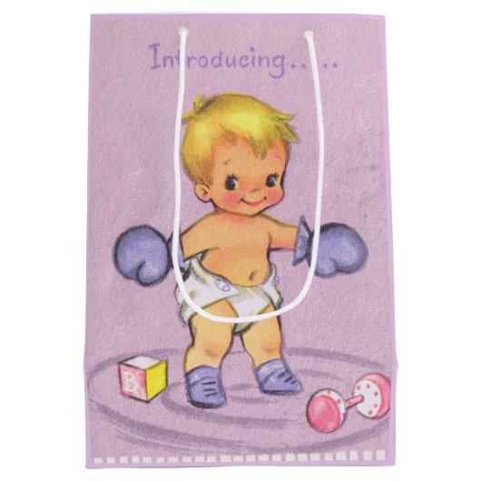 babyjongen medium cadeauzakje (Achterkant)