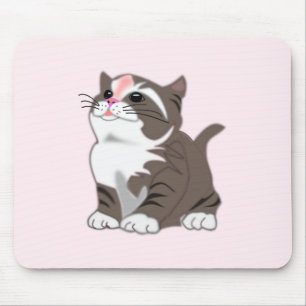 BabyKitten Muismat Ik hou van huisdieren - Roze