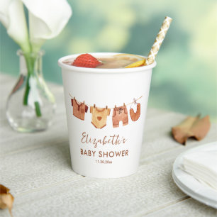 Babykleding Baby shower Papieren Bekers