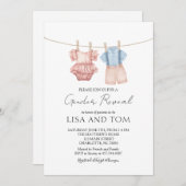  babykleding Boho Gender Reveal Kaart (Voorkant / Achterkant)