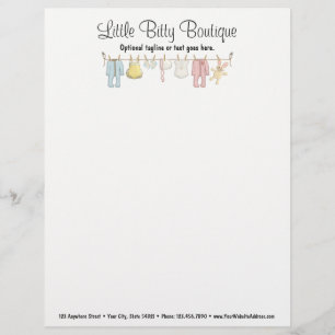 Babykleding Kledingleiding Zuigelingen Naai Boutiq Custom Briefhoofd