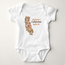 Babykleding met een thema in Californië in de staa