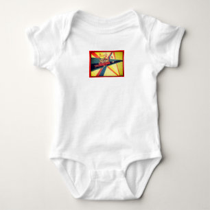 BABYKLEDING: MET FRANSE ILLUSTRATIES. ROMPER