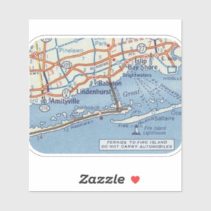 Babylon NY Classic kaart Sticker