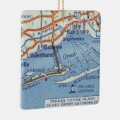Babylon NY  kaart Keramisch Ornament (Rechts)