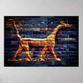 BABYLONIAN SNAKE DRAGONS Antique Assyrian Art Poster (Voorkant)