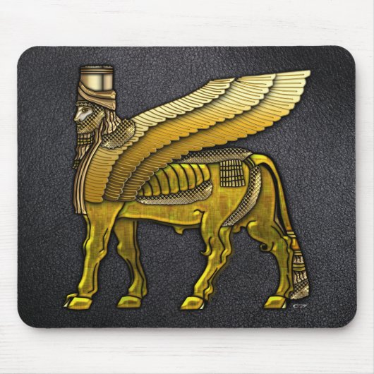 Babylonian Winged Bull Lamassu Muismat (Voorkant)