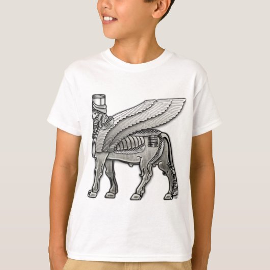 Babylonian Winged Bull Lamassu T-shirt (Voorkant)