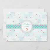  babymeisje Bathing Suit Monogram terug Kaart (Achterkant)