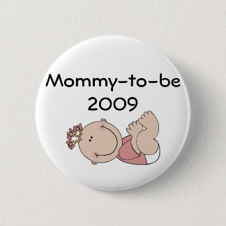 babymeisje, mammie 2009 ronde button 5,7 cm