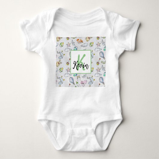babymonogrammed Bodysuit (Voorkant)