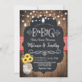 BabyQ Baby BBQ Pays Baby Shower Invitations (Devant)