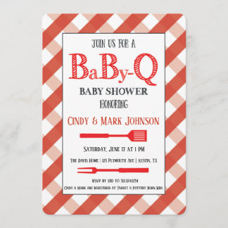 BabyQ Baby shower Barbecue Couple's Shower Kaart