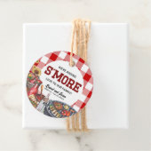 BabyQ BBQ Rustiek Baby shower S'more Bedankjes Labels (In situ)