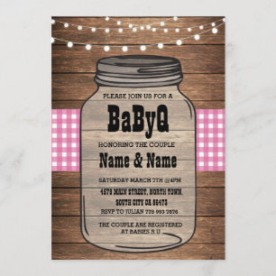 BaByQ C'est une Invitation de chèques Baby showers