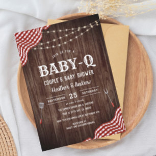 BabyQue Pique-nique BBQ Invitation Baby shower de 