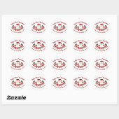 Babys 1 Kerstmis Ronde Sticker (Vel)