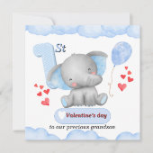 Baby's 1e Valentijnsdag Kaart voor Jongen (Voorkant)