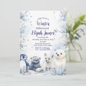 Baby's 1st Birthday Invitation  (Debout devant)