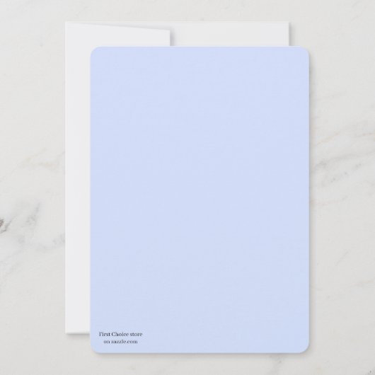 Baby's 1st Birthday Invitation  Feestdagenkaart (Achterkant)