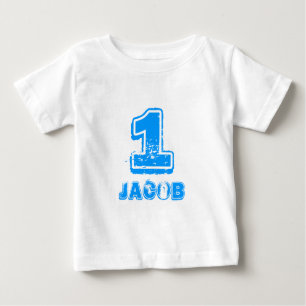 Babys 1st Birthday t shirt voor een jongen van één