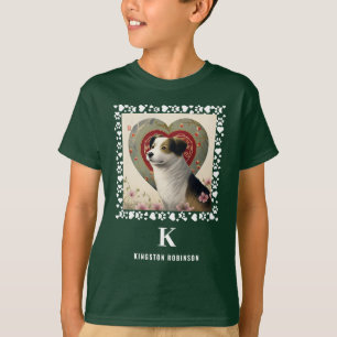 Babys Aangepaste Foto Monogram & Naam Kinder Geper T-shirt