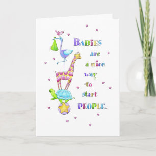 Baby's, aardige mensen kaart