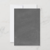 Baby's ademhalingsbord geïnspireerd om de datum op save the date (Achterkant)