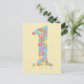 Baby's Baby 1e verjaardag Foto Briefkaart (Staand voorkant)