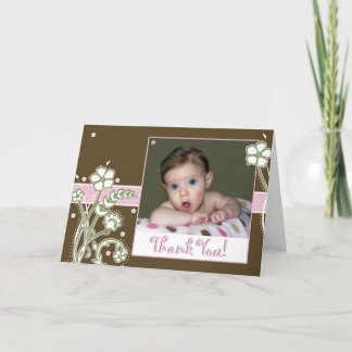 Baby's bedankt! bedankkaart