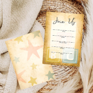 Baby's Birthday Party vult de lege uitnodiging in