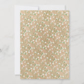 Baby's Breath Aquarel Bloem Boho Baby Shower Kaart (Achterkant)