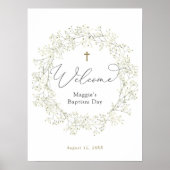 Baby's Breath Baptisme of Communion Welcome Poster (Voorkant)