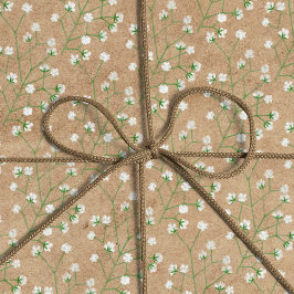 Baby's Breath Bloemen Boho Chic Doop Bruiloft Cadeaupapier