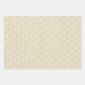 Baby's Breath Bloemen Boho Chic Doop Bruiloft Inpakpapier Vel (Voorkant 2)