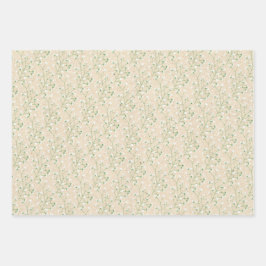 Baby's Breath Bloemen Boho Chic Doop Bruiloft Inpakpapier Vel