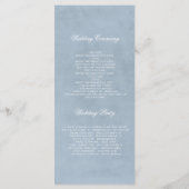 Baby's Breath Bloemen Monogram Stoffig Blauw Progr Programma (Achterkant)