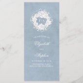 Baby's Breath Bloemen Monogram Stoffig Blauw Progr Programma (Voorkant)