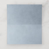 Baby's Breath Floral Dusty Blue Wedding (Binnenkant ongevouwen)