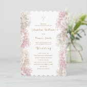 Baby's Breath flowers | Wedding Kaart (Staand voorkant)