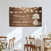 Baby's Breath Mason Jar String Lights Wedding Spandoek