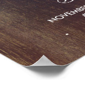 Baby's Breath Mason Jar Wedding Welcome Sign Poster (Hoek)