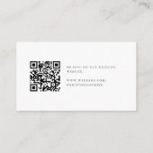Baby's Breath Minimalistische Trouw-RSvp | QR-code Informatiekaartje (Achterkant)