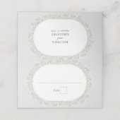 Baby's Breath Monogram Gypsophila Floral Wedding (Buitenkant ongevouwen)