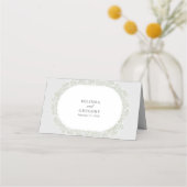 Baby's Breath Monogram Gypsophila Floral Wedding (Achterkant)