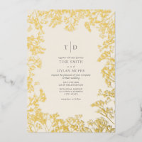 Baby's Breath Monogram Initialen