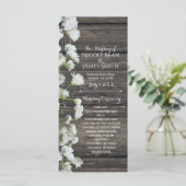Baby's Breath op Rustiek Hout Landelijk Programma (Staand voorkant)