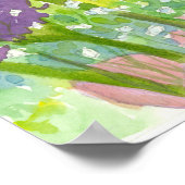 Baby's Breath Paarse Flower Bouquet Poster (Hoek)