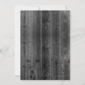 Baby's Breath Pot & Kaars Rustieke Schuur Bruiloft Kaart (Achterkant)