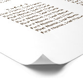 Baby's Breath Rustic Burlap Wedding Seating Chart Poster (Hoek)